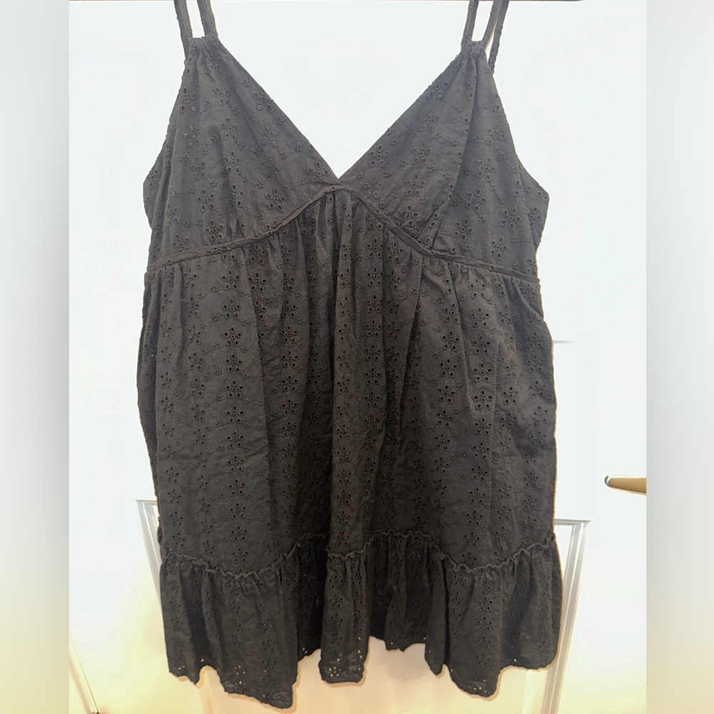 mini black lace dress